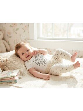 Rae Dunn Baby Girls 2pc Set Got It From My Mama Newborn 0-3M NWT Gift